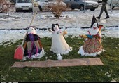 شادی مردم ارومیه پس از نخستین بارش برف زمستانی + فیلم