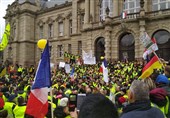 تداوم حضور قدرتمند جلیقه زردها در خیابان‌های فرانسه+فیلم و تصاویر