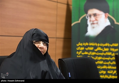 مریم مجتهدزاده لاریجانی رئیس سازمان نشر آثار و ارزش‌های مشارکت زنان در دفاع‌مقدس