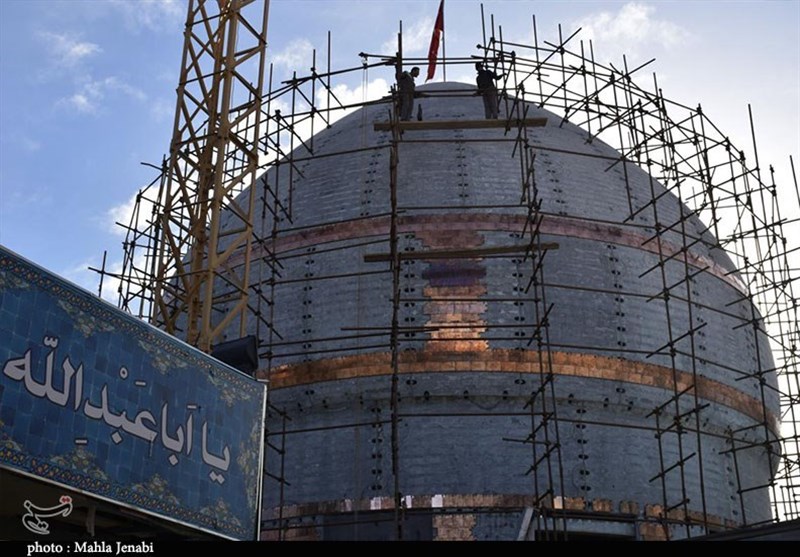 هنرنمایی استادکاران کرمانی در ساخت ‌گنبد جدید حرم امام حسین(ع)‌ / راز اجرای «پروژه معراج» توسط ایرانی‌ها