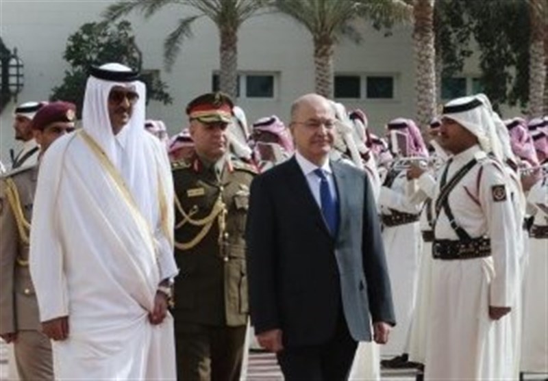 أمیر قطر یلتقی الرئیس العراقی فی الدوحة