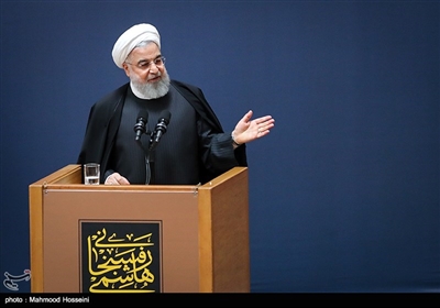 سخنرانی حجت الاسلام حسن روحانی رئیس جمهور در آیین بزرگداشت دومین سالگرد رحلت آیت الله هاشمی رفسنجانی