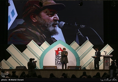 سیروس مقدم در اختتامیه نهمین جشنواره مردمی فیلم عمار
