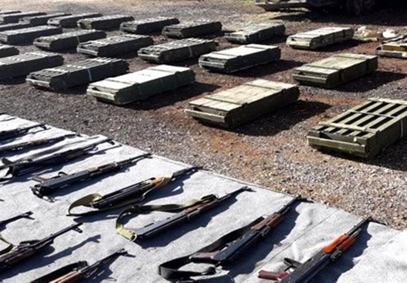 کشف سلاح‌های انگلیسی از مناطق آزاد شده از اشغال تروریسم در سوریه