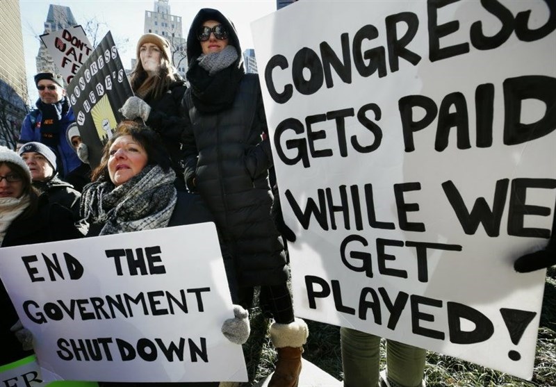 US Federal Workers Protest Government Shutdown in Boston