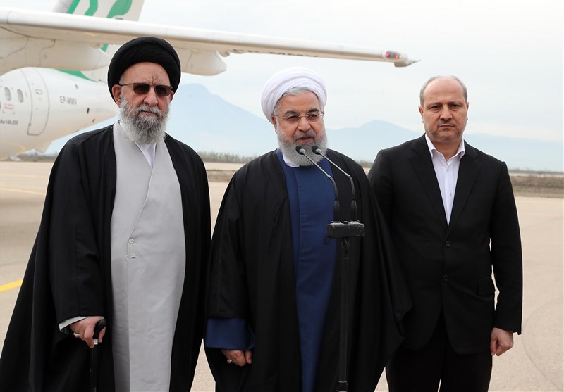 رئیس جمهور در فرودگاه کلاله: طرح‌هایی را برای توسعه استان گلستان آماده داریم