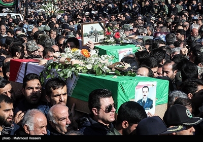 Funeral Procession Held in Tehran for Victims of Army Plane Crash