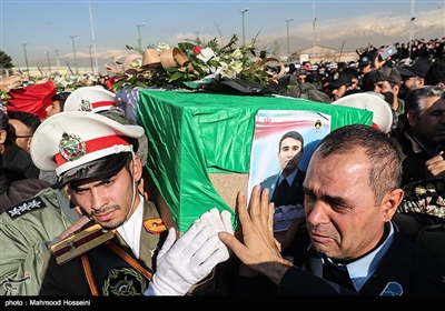 Funeral Procession Held in Tehran for Victims of Army Plane Crash