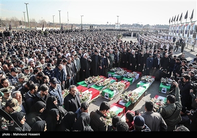 Funeral Procession Held in Tehran for Victims of Army Plane Crash