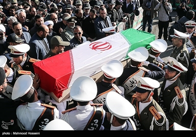 Funeral Procession Held in Tehran for Victims of Army Plane Crash
