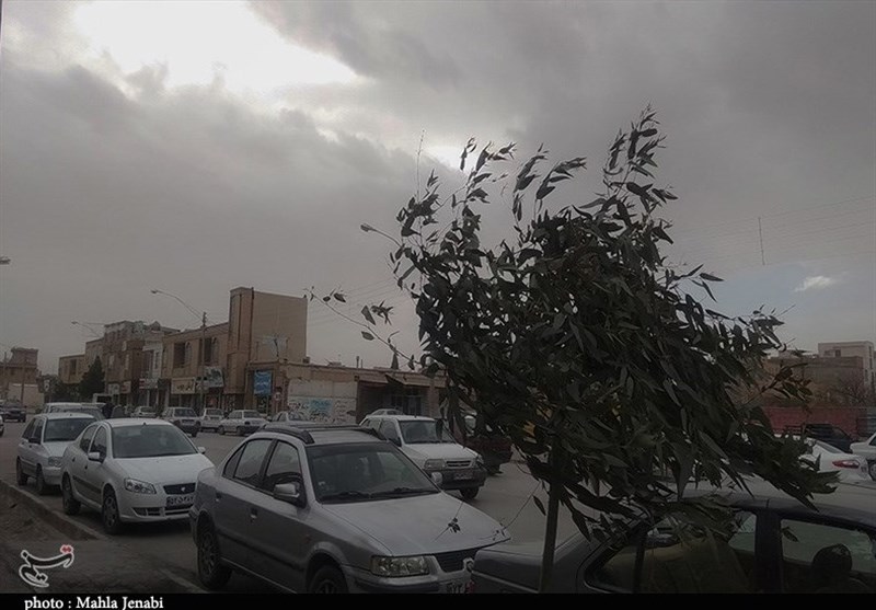 گرد و غبار شدید در کرمان به روایت تصویر