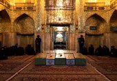 مراسم وداع با پیکر شهدای دفاع مقدس و مدافع حرم در بارگاه رضوی برگزار شد
