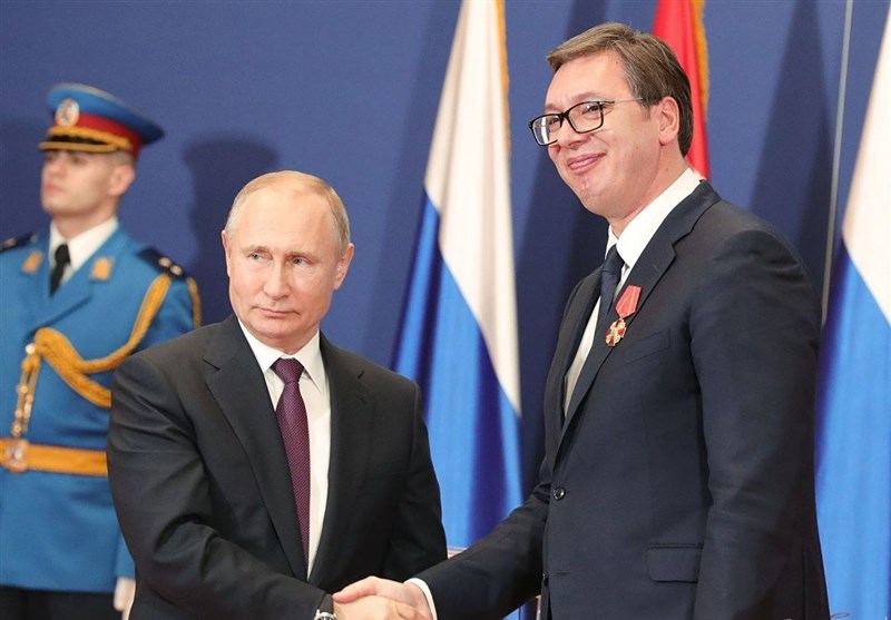 تأکید رهبران روسیه و صربستان بر توسعه هر چه بیشتر روابط دوجانبه