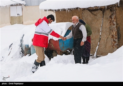 بارش برف سنگین در منطقه اشکورات گیلان