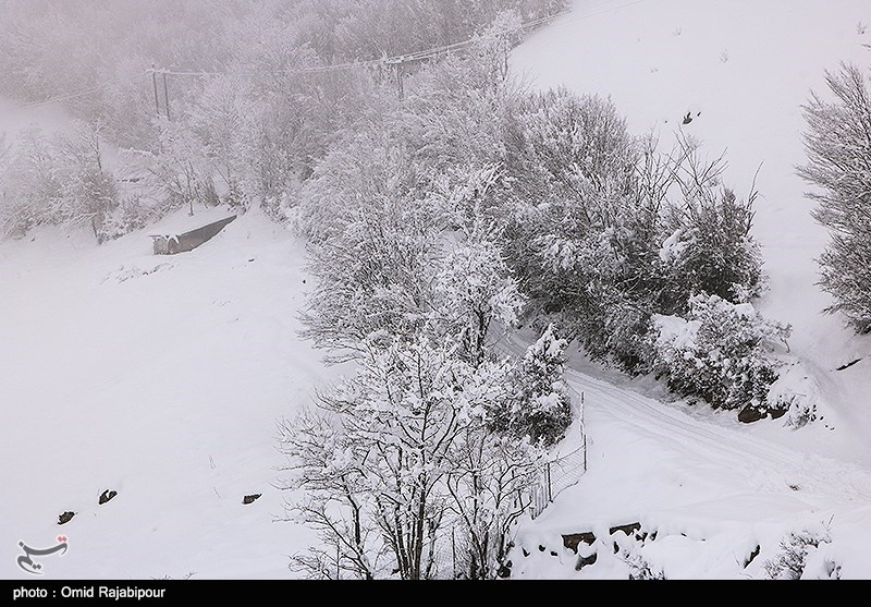 Heavy Snow Blankets Irans Northern Rural Area