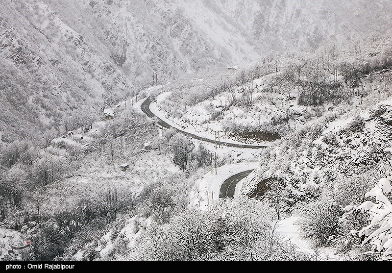 Heavy Snow Blankets Irans Northern Rural Area
