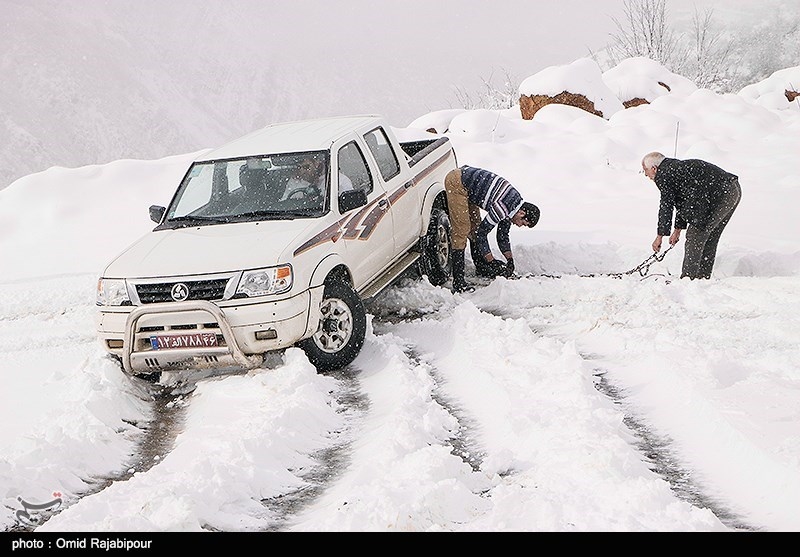 Heavy Snow Blankets Irans Northern Rural Area