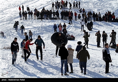 تفریحات زمستانی در همدان