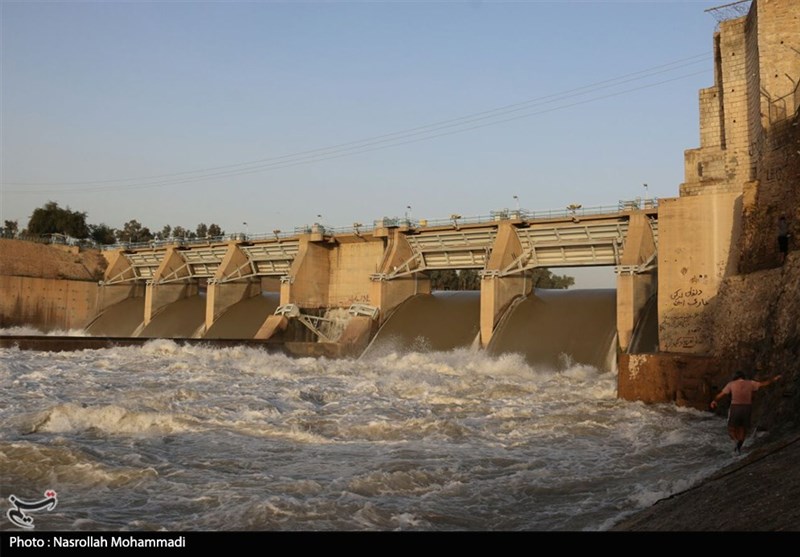 خوزستان | طغیان رودخانه دز در روستای حمیدآباد شهرستان شوش+ فیلم