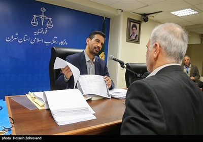 قاضی مسعودی‌مقام و پرویز کاظمی عضو هیأت مدیره بانک سرمایه 