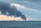 آتش‌گرفتن دو کشتی در تنگه کرچ