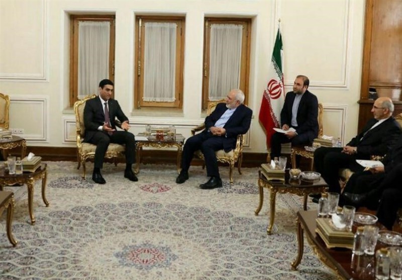 Zarif: Iran Ready for Joint Caspian Projects with Turkmenistan