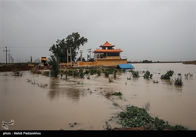 خوزستان میں سیلاب کے مناظر