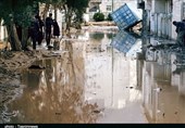 سیلاب خانه‌های خرم‌آباد را زیر آب برد+ تصاویر