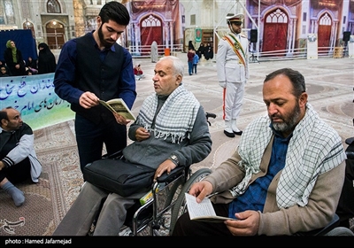 تجدید میثاق جانبازان قطع نخاعی با امام و شهدا