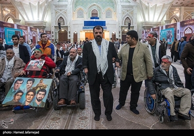 تجدید میثاق جانبازان قطع نخاعی با امام و شهدا