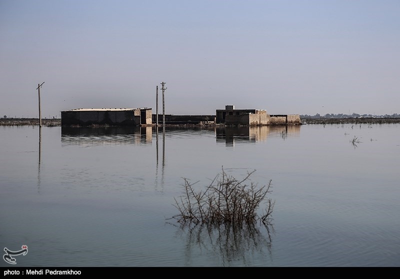 اهواز| انحراف رودخانه روستای آلبوحمدان را در معرض تهدید قرار داده است