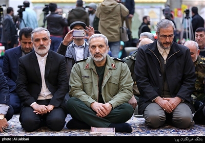 سردار محمدرضا یزدی ونصرت الله لطفی رییس ستاد چهلمین سالگرد پیروزی انقلاب اسلامی