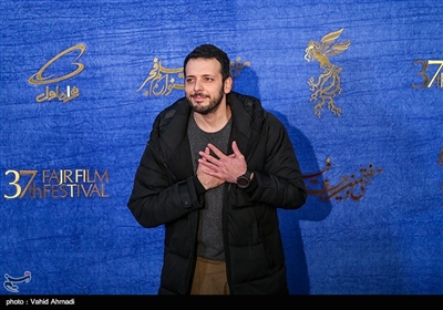 پدرام شریفی بازیگر فیلم شبی که ماه کامل شد در پنجمین روز سی‌وهفتمین جشنواره فیلم فجر