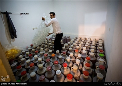حسین فرهادی از سال ۷۲ کار زنبورداری را با یک کندو آغاز و اکنون حدود یک هزار کندو دارد، وی اهل روستای ازقند مشهد است