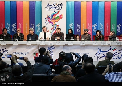 نشست خبری فیلم مردی بدون سایه - سی‌وهفتمین جشنواره فیلم فجر