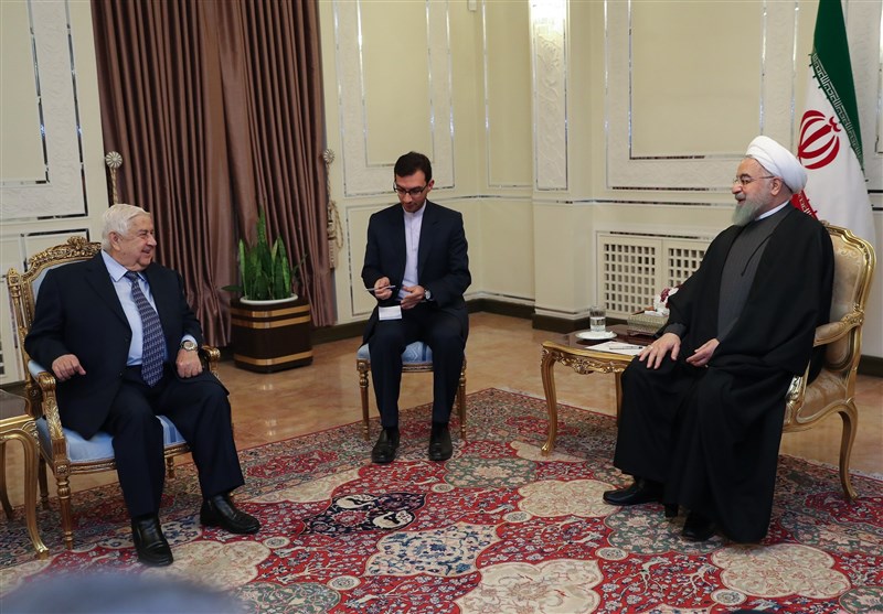 روحانی در دیدار ولید معلم: ثبات کامل سوریه از اهداف مهم ایران است