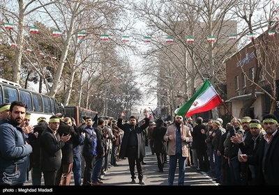 تہران میں عزاداری حضرت زھرا (س) کا دستہ