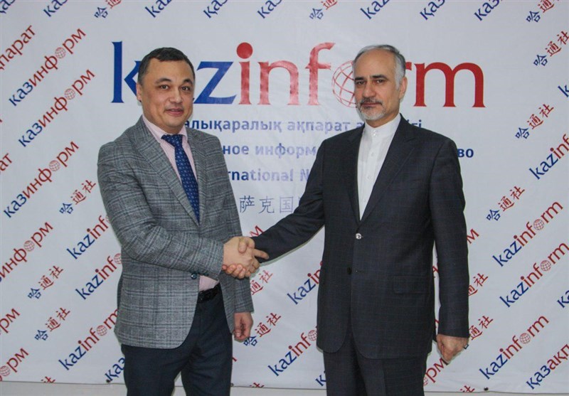 دیدار سفیر ایران با مدیرعامل خبرگزاری دولتی کازینفرم قزاقستان