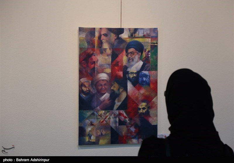 افتتاح نمایشگاه یازدهمین جشنواره هنرهای تجسمی فجر در اردبیل به روایت تصویر