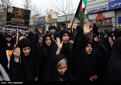 اجتماع فاطمیون در میدان شهدا - مشهد