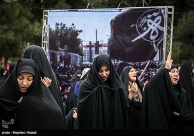 تجمع عزاداران فاطمی در میدان شهید طهرانی‌مقدم