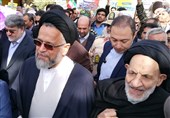 نه به معامله قرن| وزیر اطلاعات در جمع راهپیمایان ساروی حضور یافت