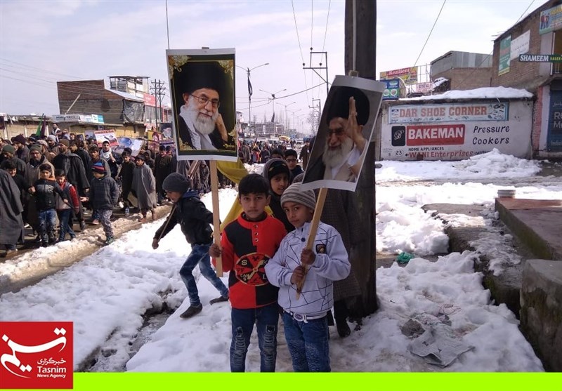 برگزاری جشن چهلمین سالگرد پیروزی انقلاب اسلامی ایران در کشمیر اشغالی +تصاویر