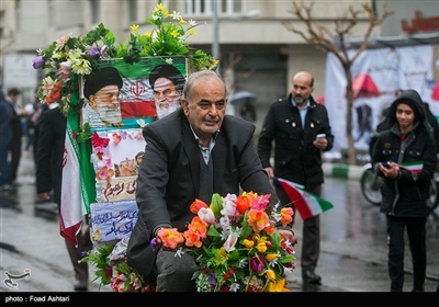 مسیرات الذکرى السنویة الأربعین لانتصار الثورة الاسلامیة فی طهران