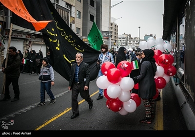 مسیرات الذکرى السنویة الأربعین لانتصار الثورة الاسلامیة فی طهران