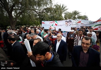  راهپیمایی چهلمین سالگرد پیروزی انقلاب اسلامی ایران در کیش 