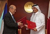 رایزنی وزیران خارجه قطر و فرانسه درباره سوریه و لیبی