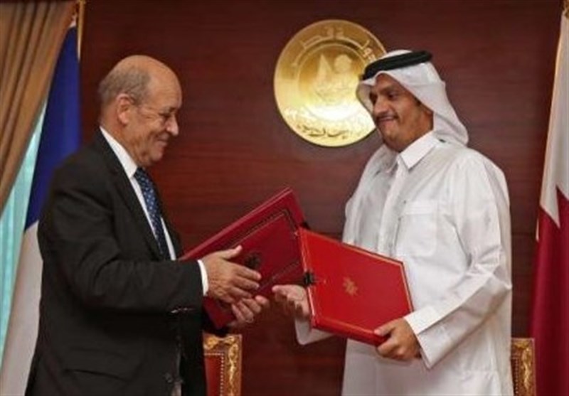 رایزنی وزیران خارجه قطر و فرانسه درباره سوریه و لیبی