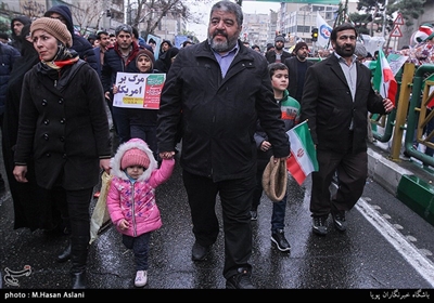 سردار جلالی در راهپیمایی چهلمین سالگرد پیروزی انقلاب اسلامی - تهران