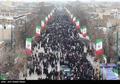 راهپیمایی چهلمین سالگرد پیروزی انقلاب اسلامی ایران در قزوین 